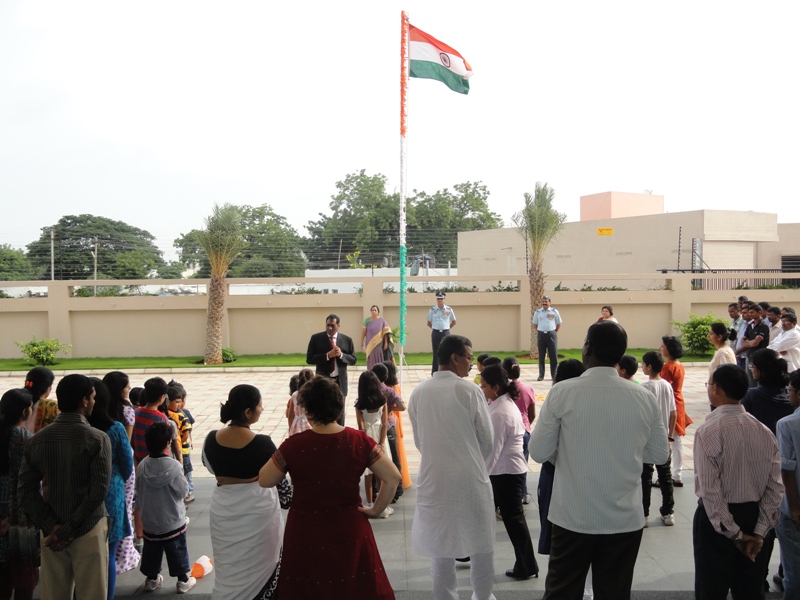 Putting Our Best Foot Forward Flag Hoisting School on Aug. 15, 2011