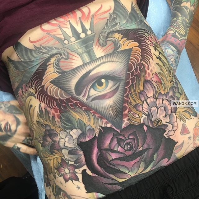 Gambar Tato 3D & Simpel Di Perut Paling Bagus Asli Sangat Keren