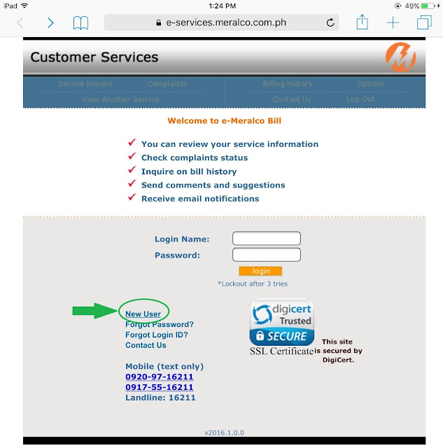 Register to e-Meralco Online Register to e-Meralco Online