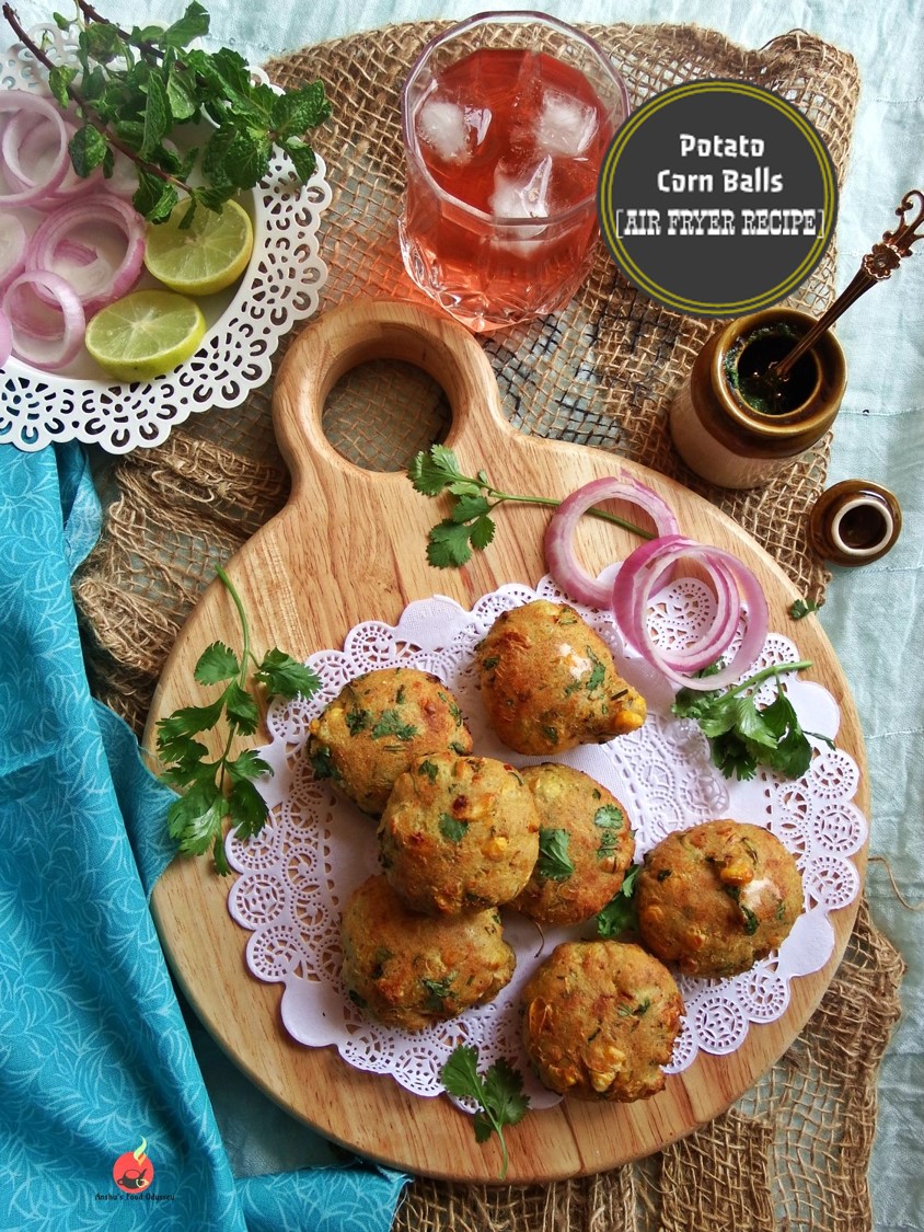 Potato Corn Balls [Air Fryer Recipe]