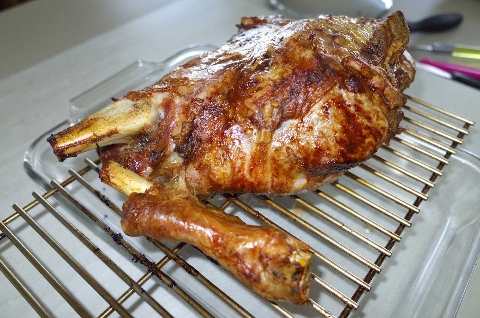 The Aussie Van's er Q First Lamb Roast (success!)