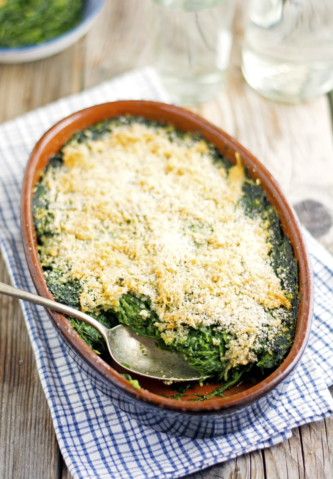 Mom's Gratineed Spinach
