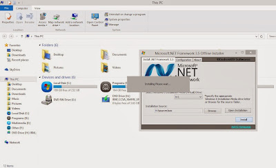 تفعيل حزمة دوت نت فريم وورك Microsoft .NET Framework 3.5 في وندوز 8 و 8.1 وبعدة طرق