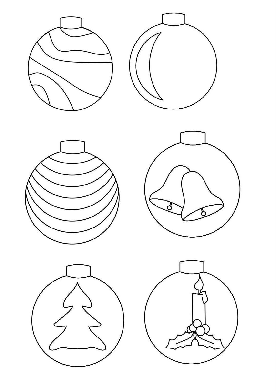 Dibujos De Esferas Navideñas Para Colorear / Dibujos para colorear de