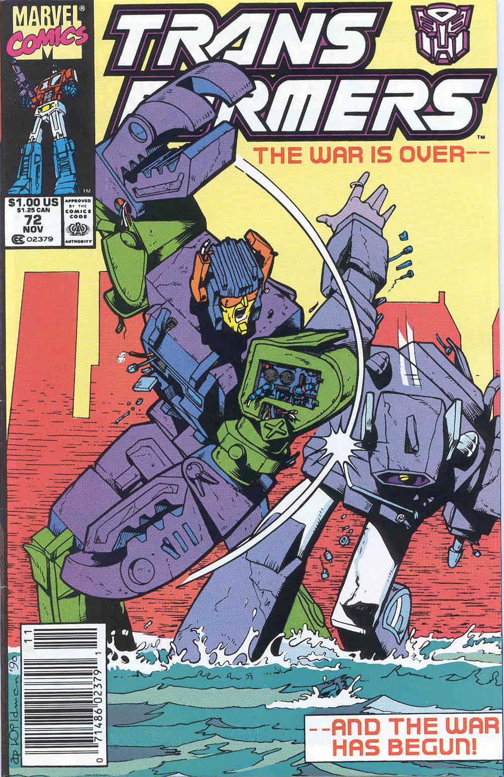 Read online The Transformers (1984) comic -  Issue #72 - 1