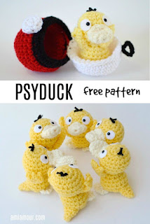 PATRON GRATIS PYDUCK POKEMON AMIGURUMI 31845