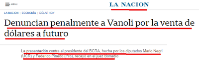Aquella denuncia de negri y pinedo sobre el dólar futuro