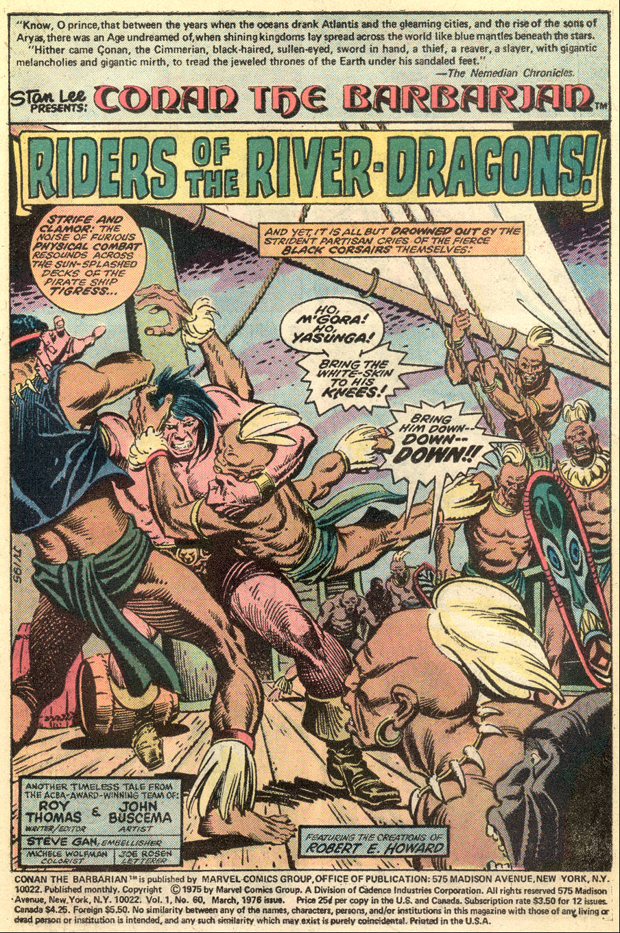 Read online Conan the Barbarian (1970) comic -  Issue #60 - 2