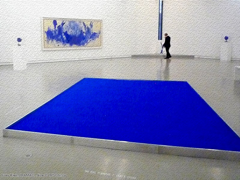 C H I R C A ________ BLEU DE KLEIN / ALBASTRU DE KLEIN Yves Klein, MAMAC, Nice