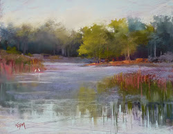 oil underpainting paintings pastel painting landscape try watercolor want margulis karen drawing stain waters watercolors sea 11x14 quiet