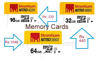 Nearbuy loot - Buy Strontium Nitro UHS1 433X MicroSDXC Card 16GB at Rs.232 and 32GB at Rs.440 and 64GB at Rs.1049 Only Nearbuy loot - Buy Strontium Nitro UHS1 433X MicroSDXC Card 16GB at Rs.232 and 32GB at Rs.440 and 64GB at Rs.1049 Only