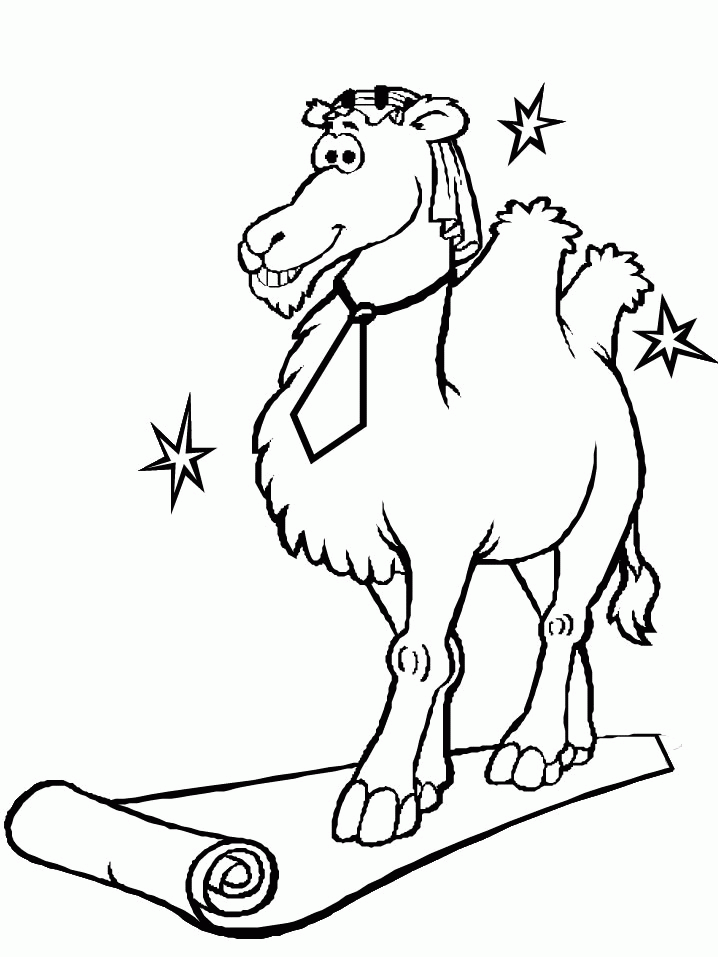 Camel Coloring Page 4