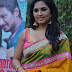 Beautiful Telugu Girl Srushti Dange Stills In Yellow Saree At Press Meet