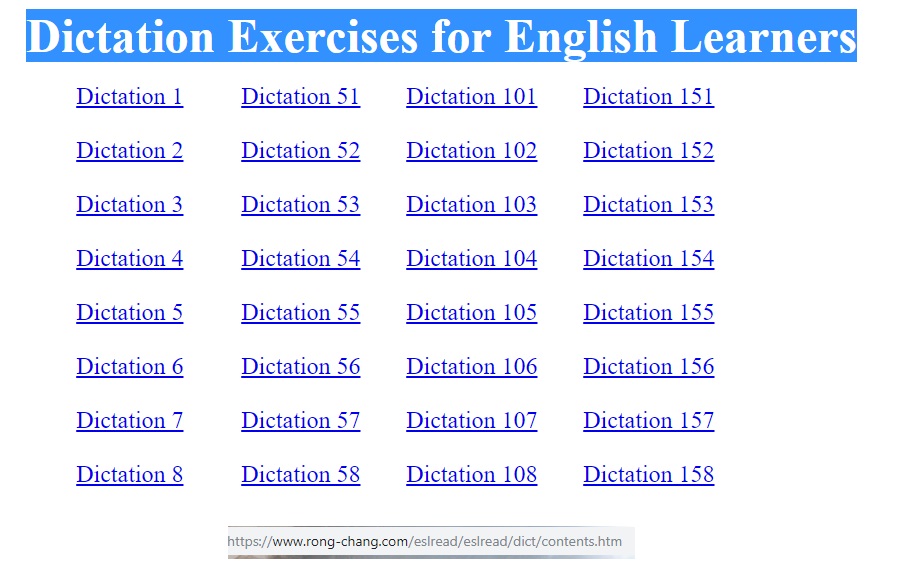 Exercises For English Learners