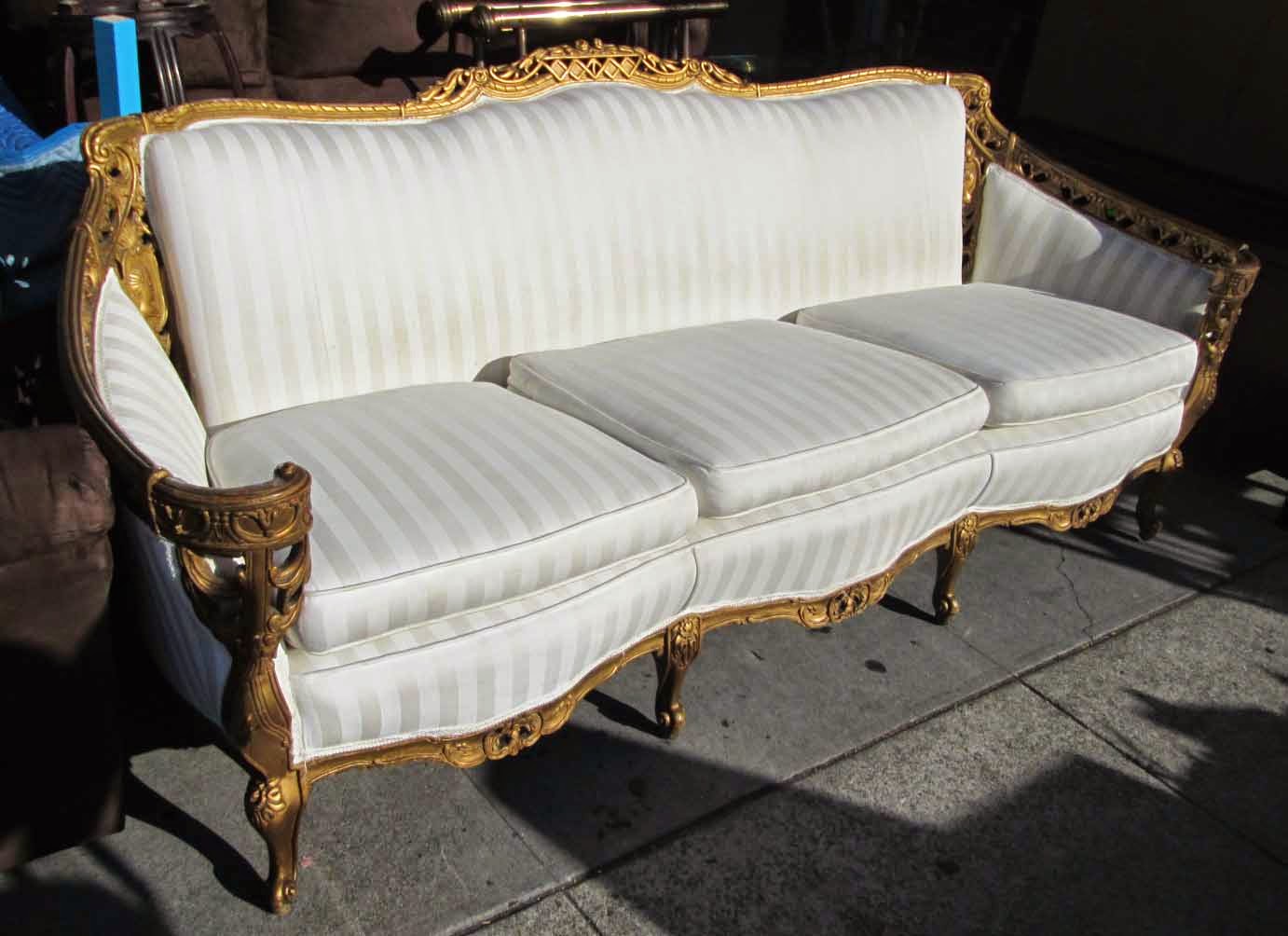 UHURU FURNITURE & COLLECTIBLES SOLD Louis XIV Style Antique Sofa 350