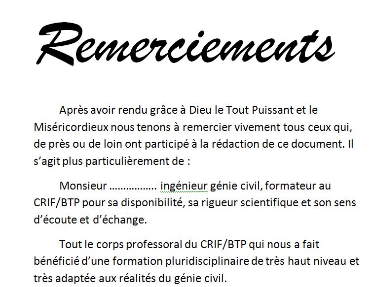 Remerciement These Medecine  Titre De La Thèse
