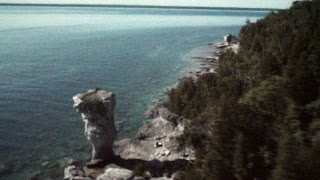 Shore line of Fathom Five national marine park