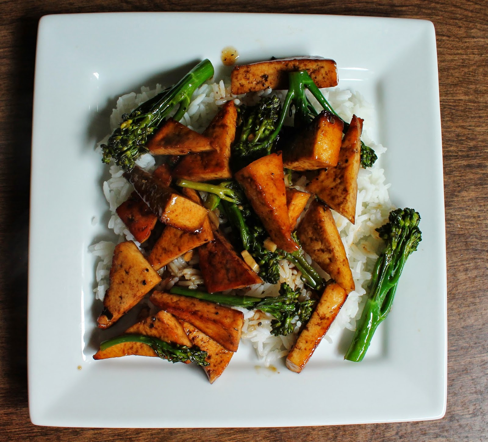 Vegetables and Vinegar Broccolini and Tofu StirFry