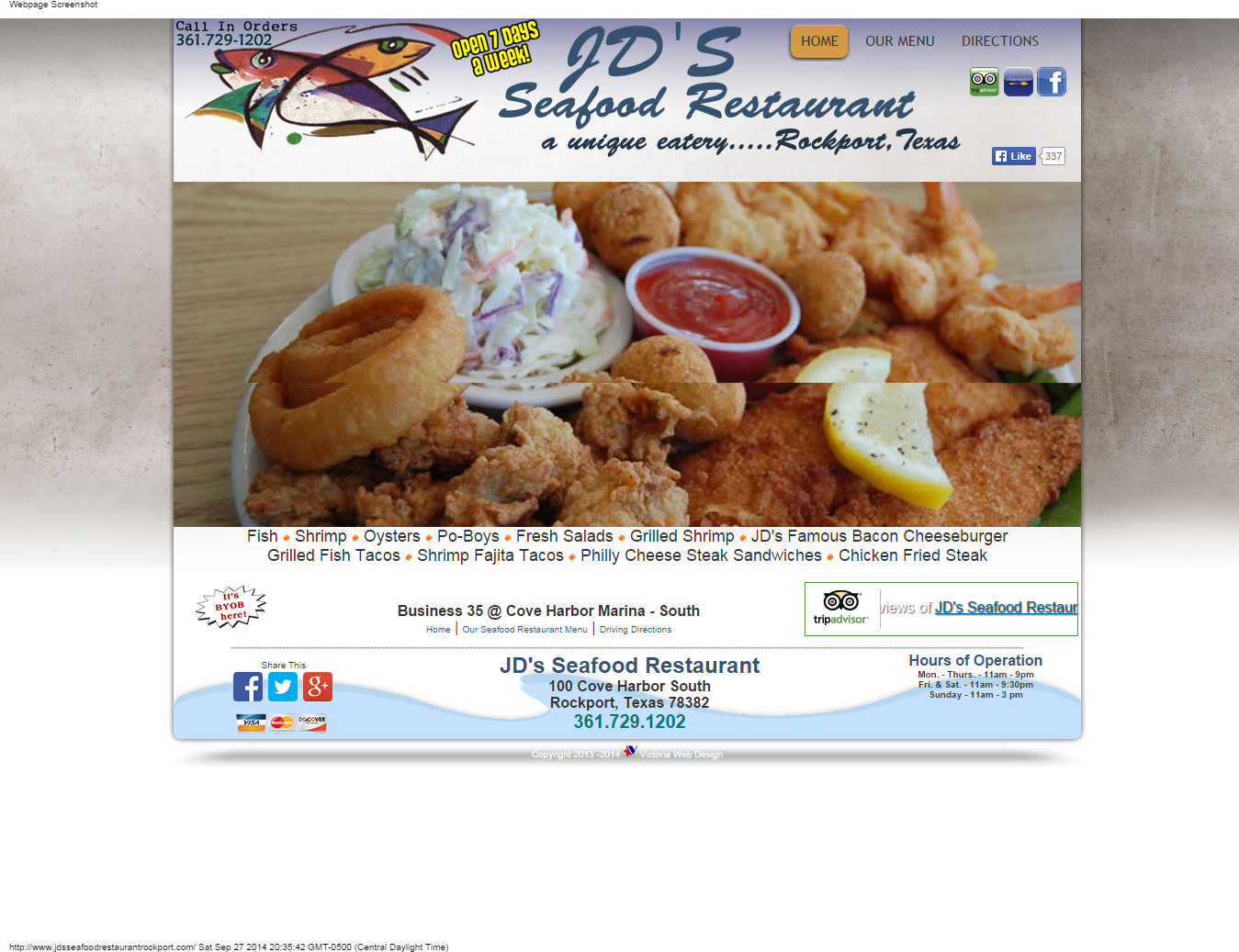 The Shrimp Shack Cafe, Rockport Texas