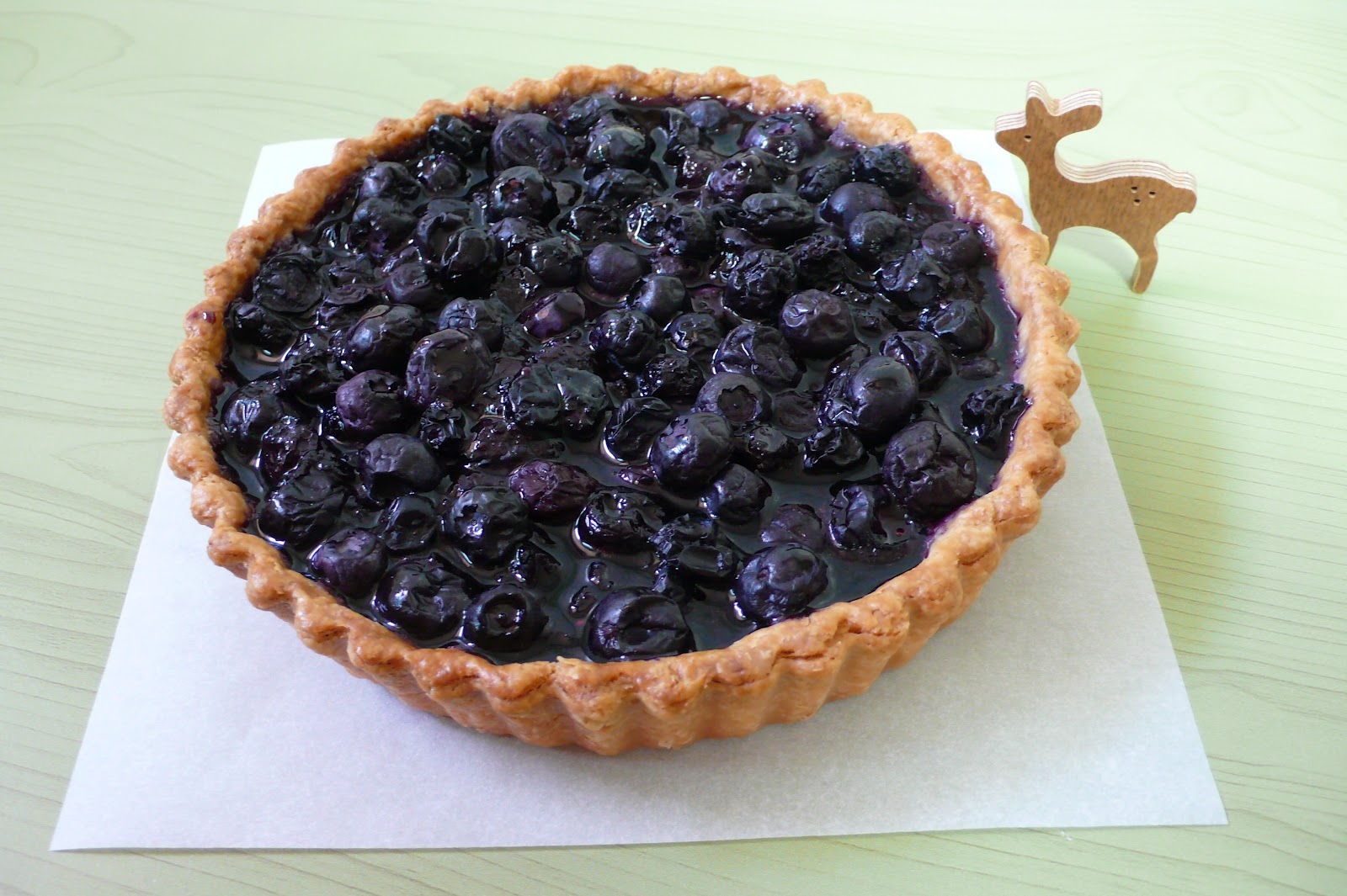 Baking in the Land of the a Thousand Hills OpenFaced Fresh Blueberry Pie