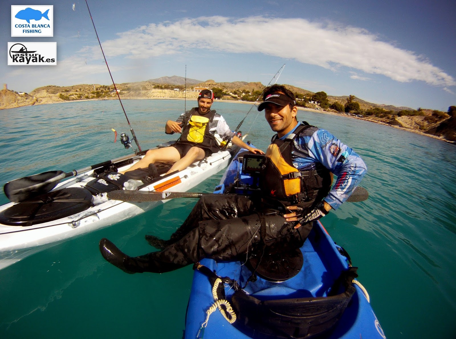 COSTA BLANCA FISHING . PRIMER CONTACTO CON EL KAYAK SEABASS 16
