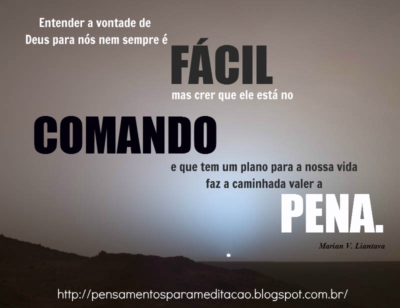 Confiar vai fazer uma grande diferença! - Pensamentos para Meditação!