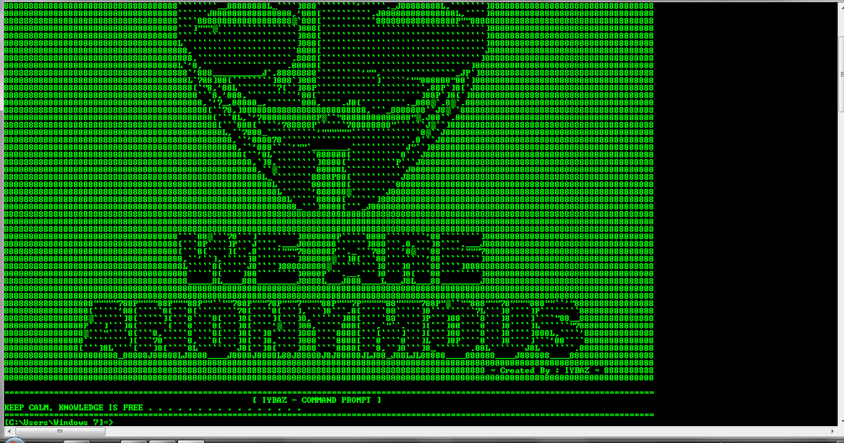 ASCII art : Membuat CMD lebih keren dengan gambar 3D ...