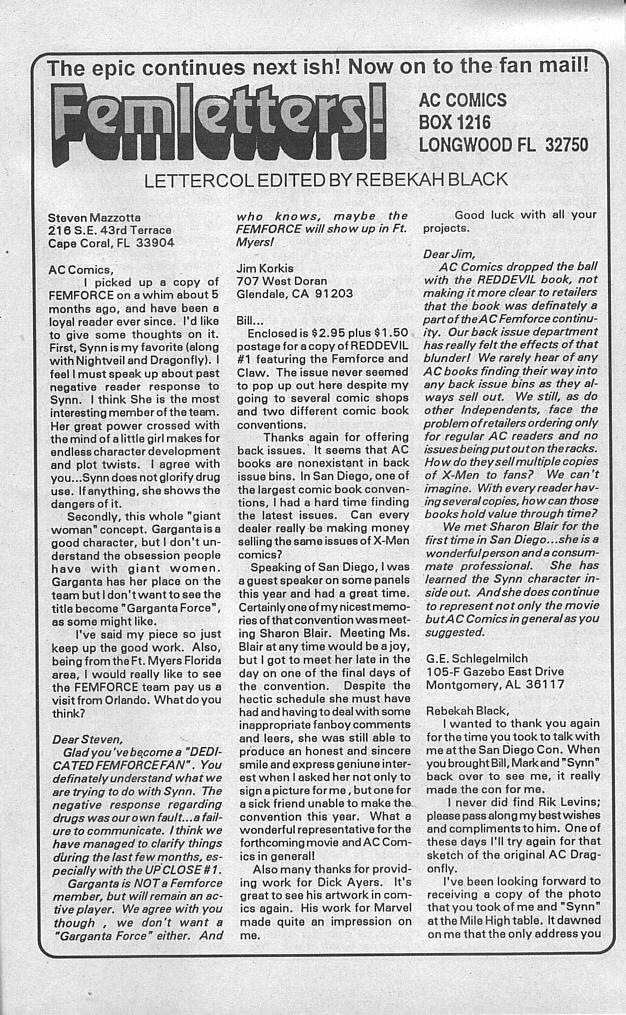 Read online Femforce comic -  Issue #55 - 29