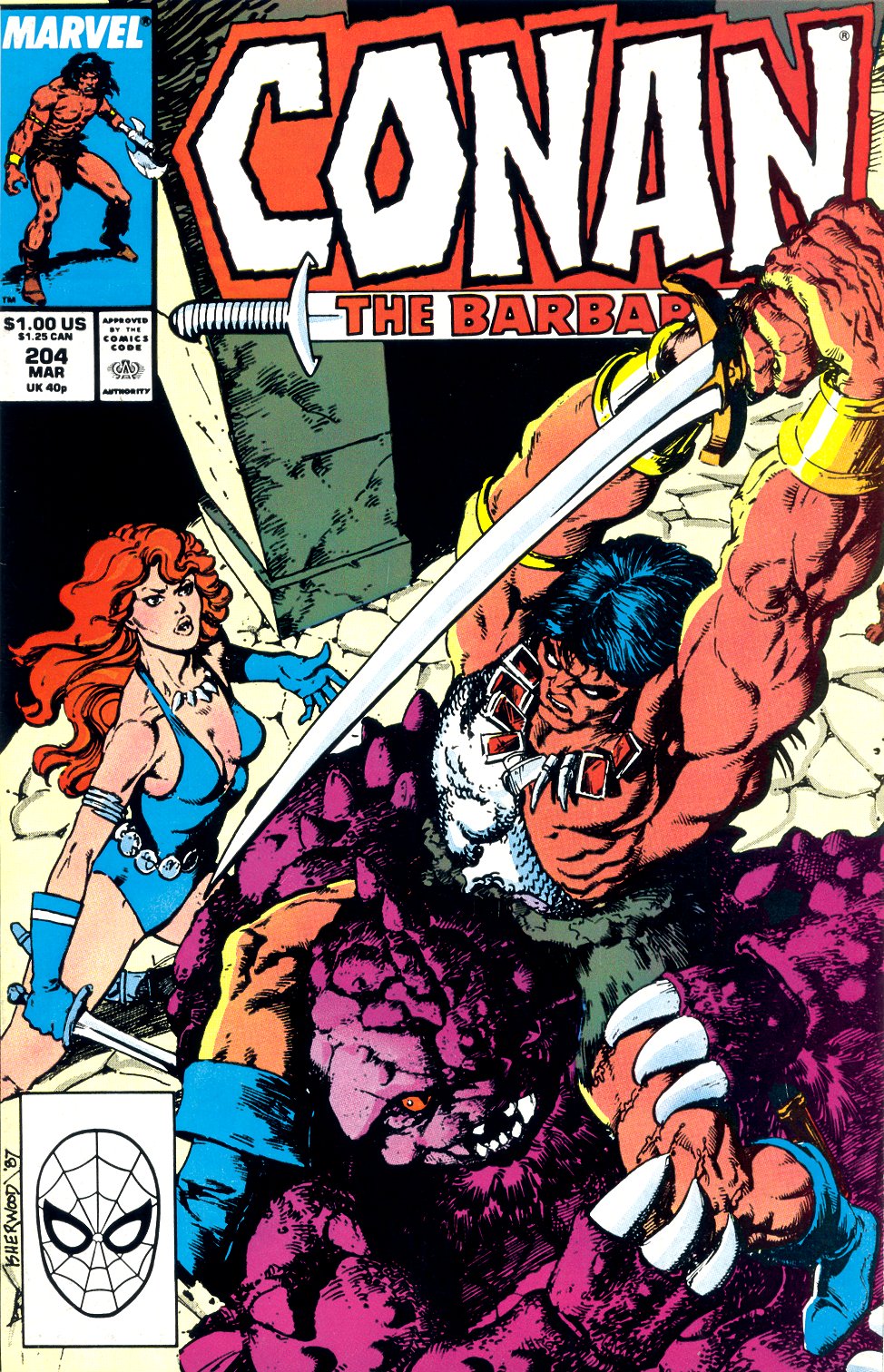 Read online Conan the Barbarian (1970) comic -  Issue #204 - 1