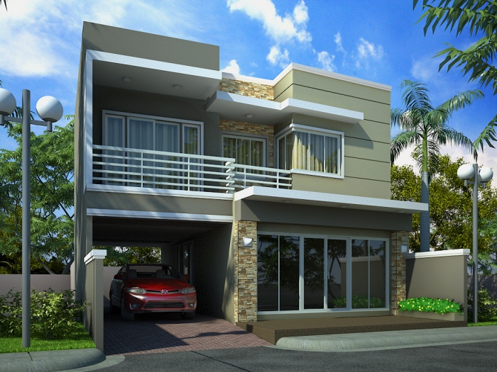 New home designs latest. Modern homes front views terrace designs ideas.