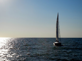 Sailboat on Lake Michigan