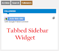 tabbed widget for blogger sidebar