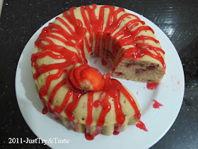 Resep Cake Kukus Yogurt Strawberry JTT