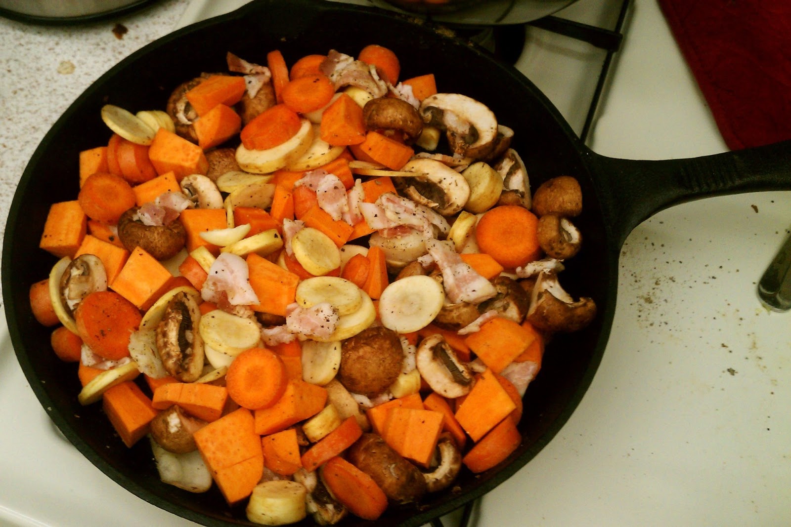 I Made the Flowers Myself Cast Iron Roasted Vegetables 1 & 2