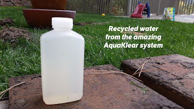 recycled water from the amazing AquaKlear system