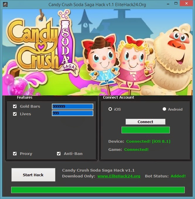 Candy Crush Soda Saga Hack v1.1 [UPDATED] April 2015Game Android Hack
