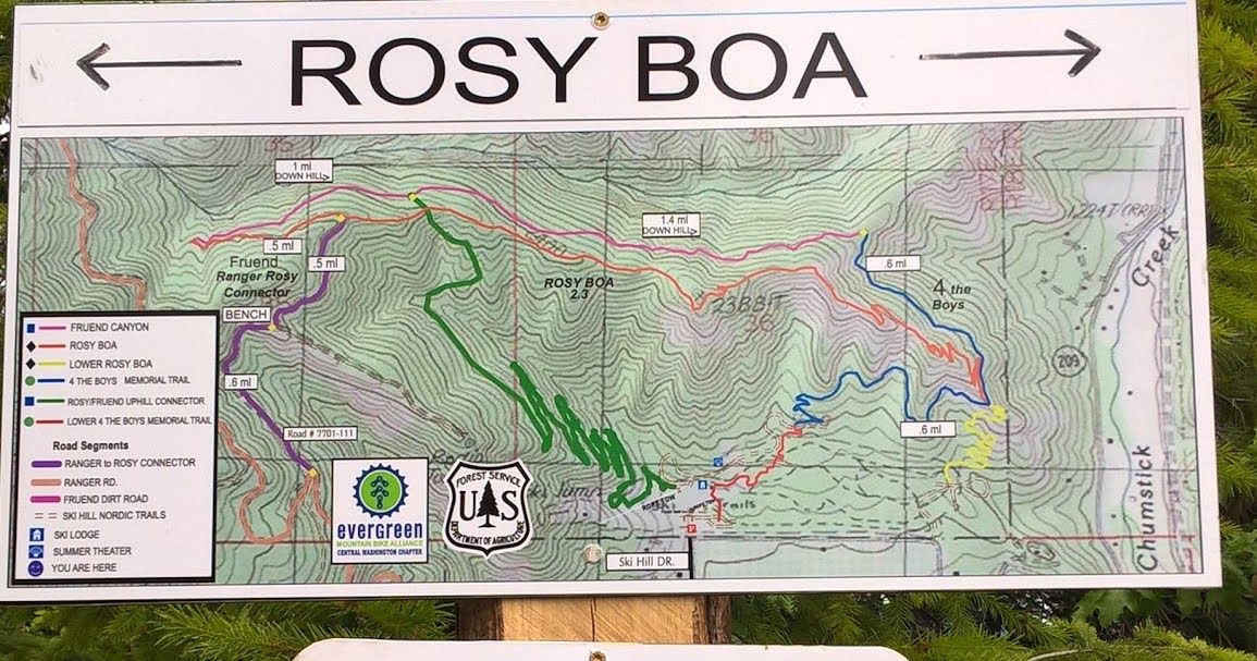 Bloated Skiing June 11, Leavenworth Ski Hill Trails