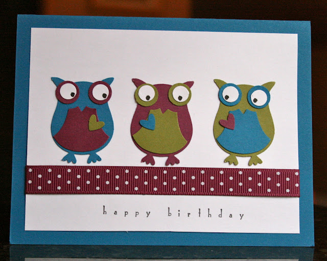 Hokiecoyote Blog: Owl Birthday Card