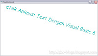 Cara Membuat Animasi Text Dengan Visual Basic 6.0