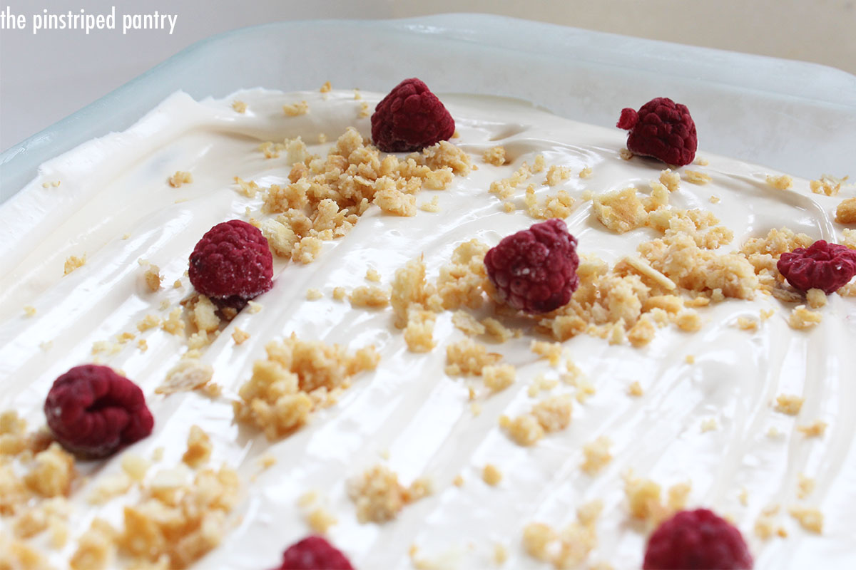 The Pinstriped Pantry NoBake Raspberry Lemonade Dessert