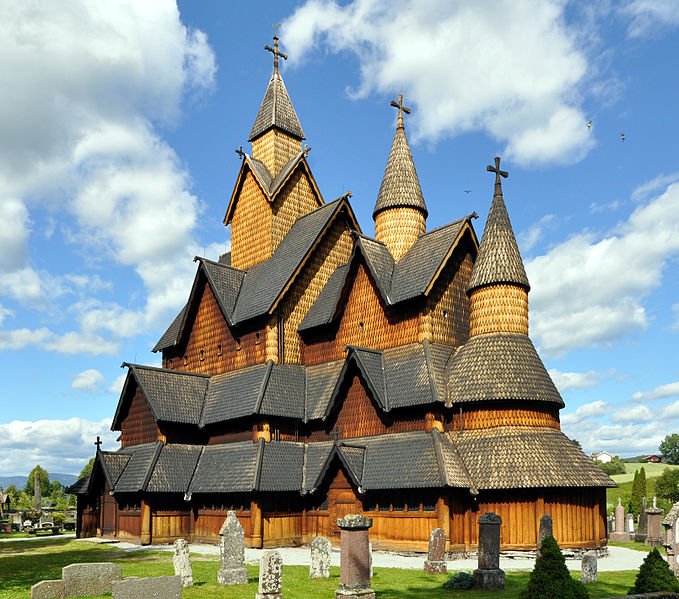 Самые красивые дома: Ставкирка - деревянная каркасная церковь, Норвегия