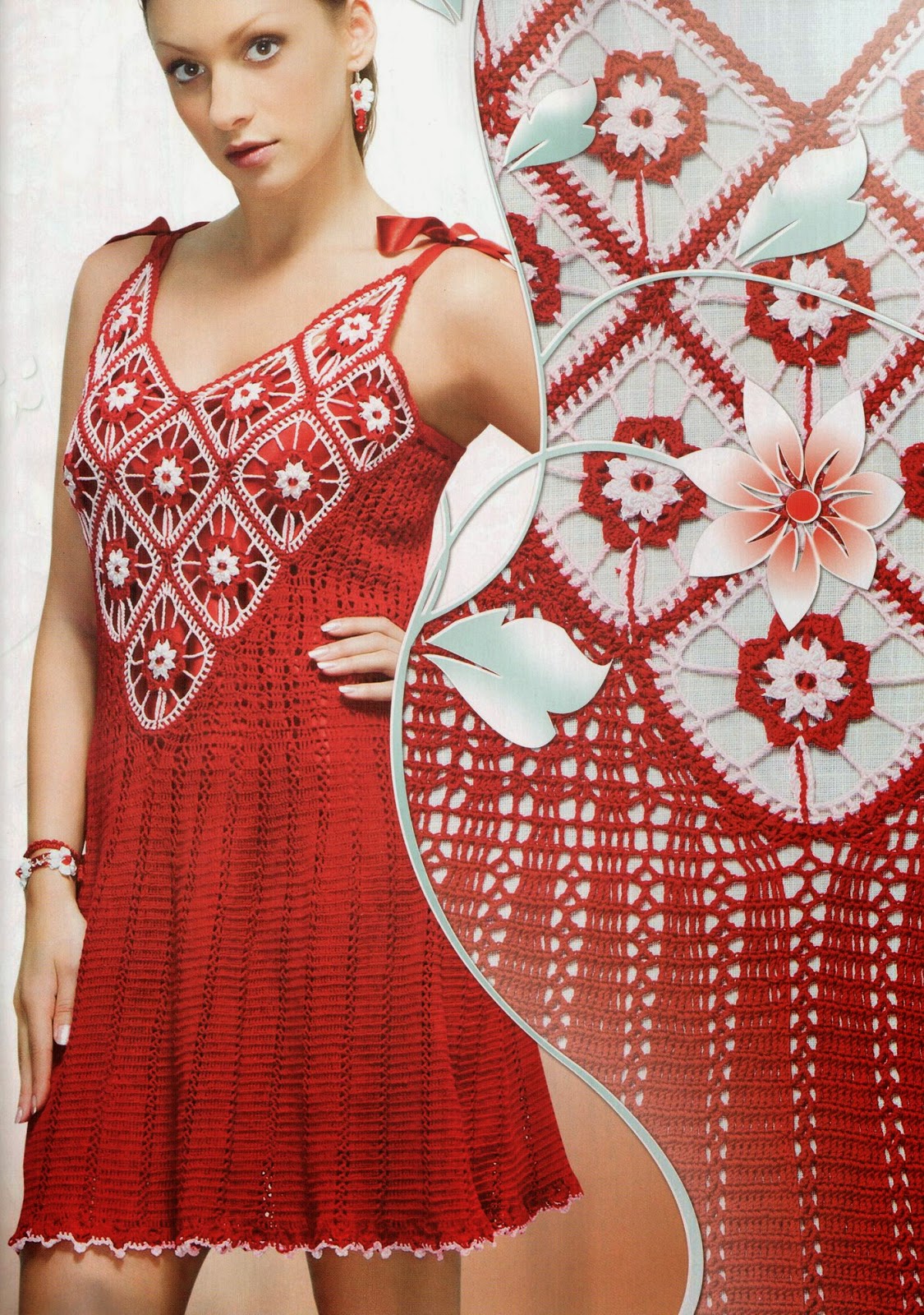 TRICO y CROCHETmadonamía Vestidos para mujeres a Crochet Ruso