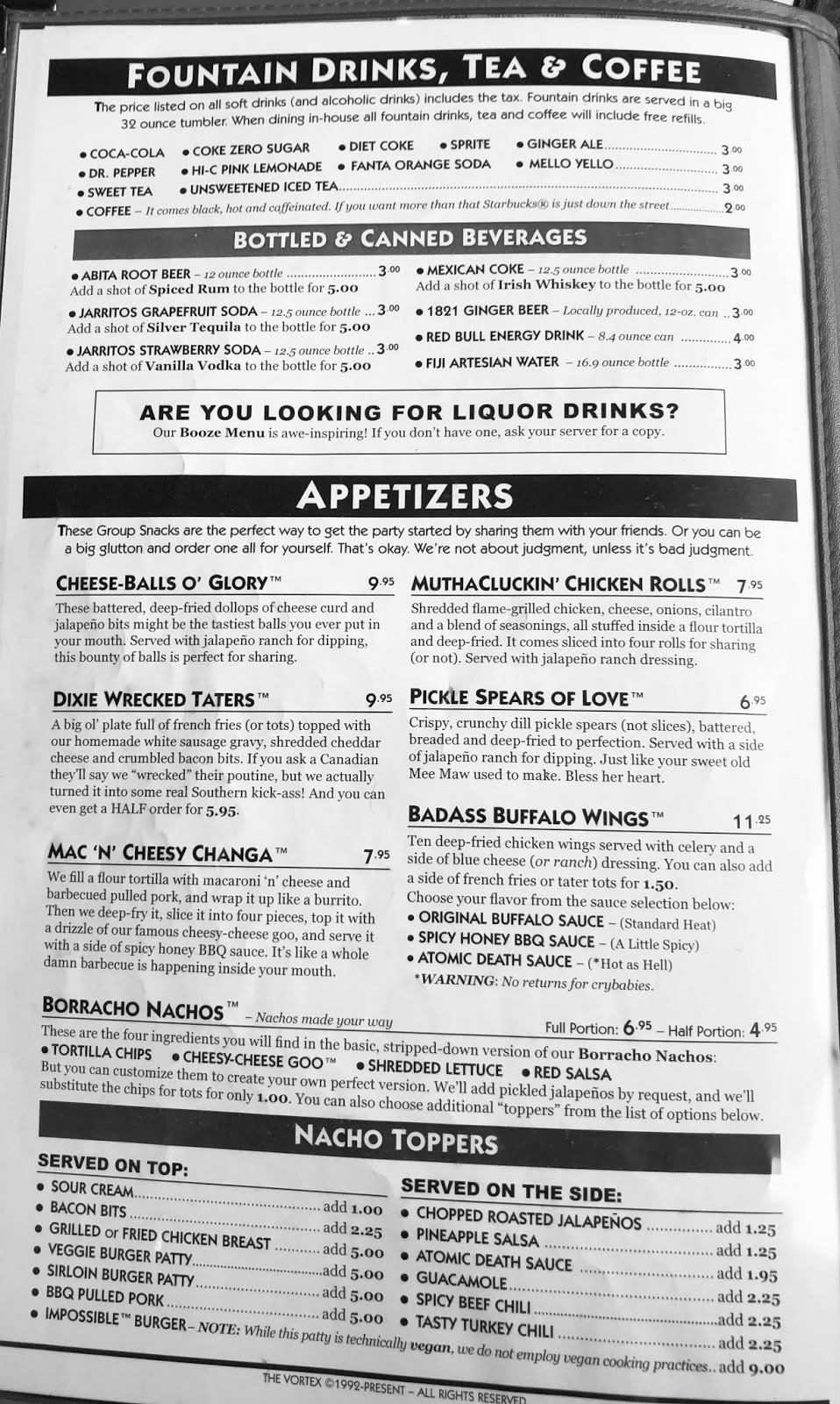 GREAT EATS HAWAII THE VORTEX BAR AND GRILL ATLANTA,