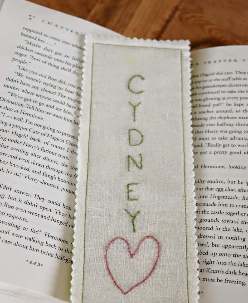 Totally Tutorials Tutorial Make a Fabric Embroidered Bookmark