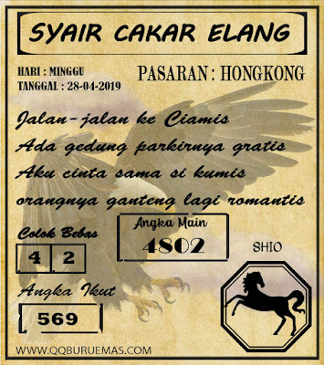 Syair HONGKONG,28-04-2019