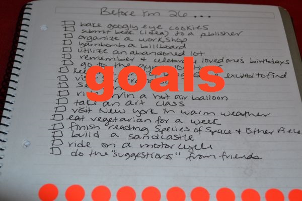 100 Ways To Be Creative: Make Variable And Attainable Goal Lists