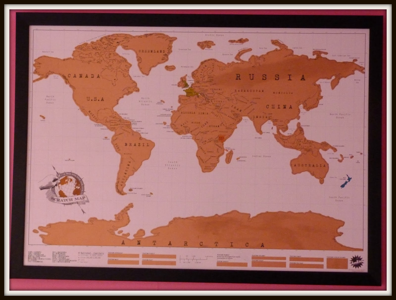 at number 18 Review Travelogue scratch maps