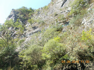 "TREKKING TRAILS" along the mountain faces of Matka Canyon.