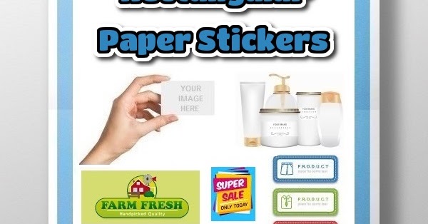 Rectangular Paper Sticker Labels - StickersPH.com Philippines