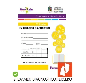 Examen Diagnostico 3er grado primaria